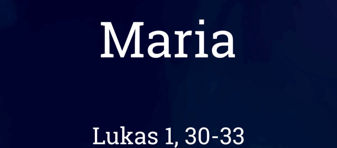 4: Weihnachten neu erleben 4 – Maria _ Glaube als Lebensstil