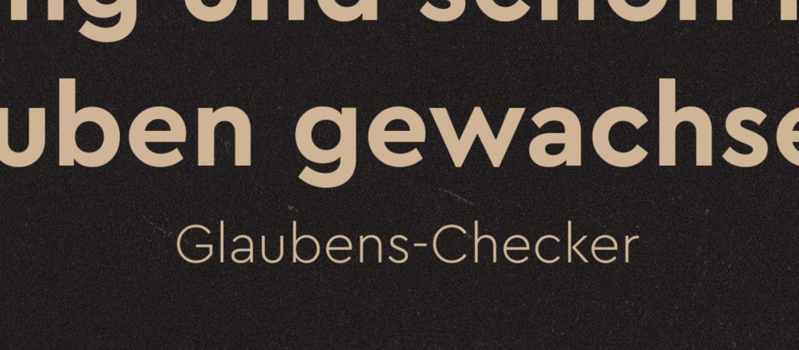 Jung und schon im Glauben gewachsen?!